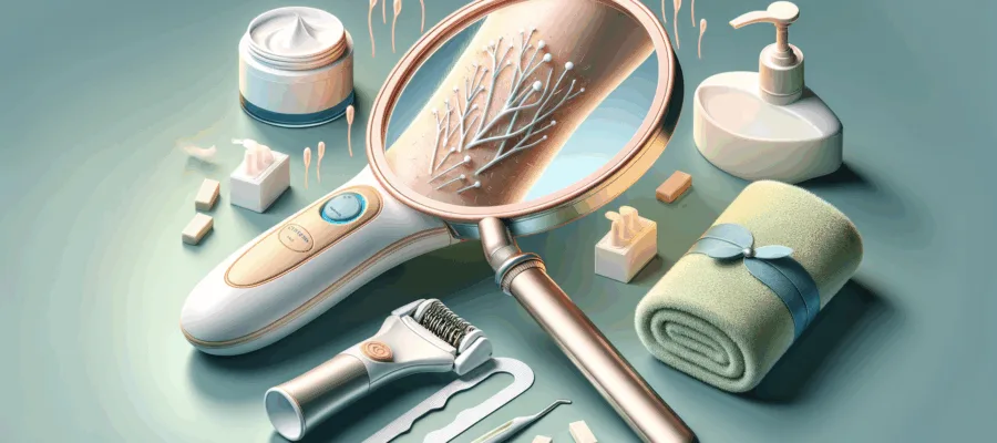 Anleitung fuer die sanfte Epilation unter den Achseln mit dem Epilierer