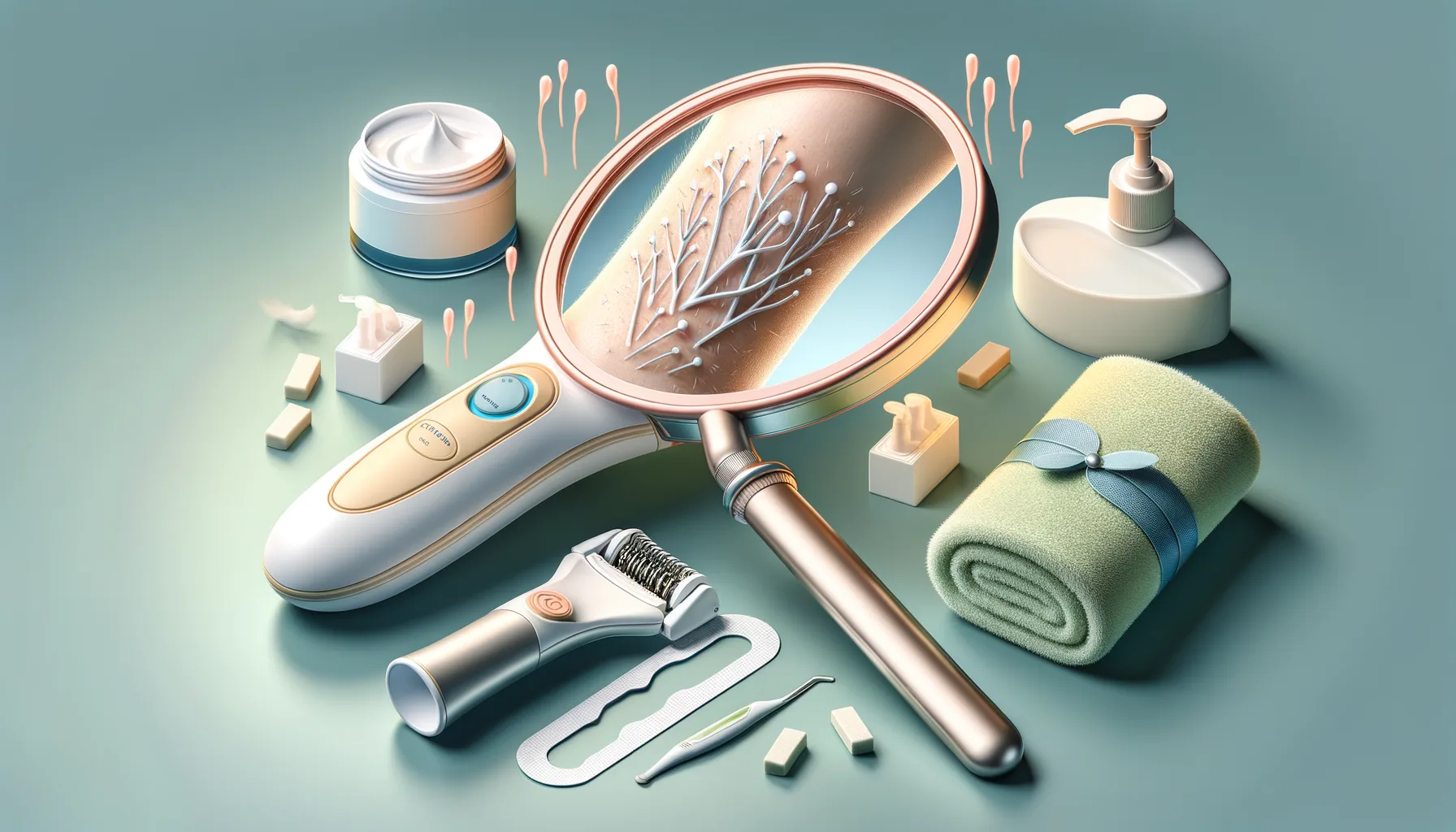 Anleitung fuer die sanfte Epilation unter den Achseln mit dem Epilierer