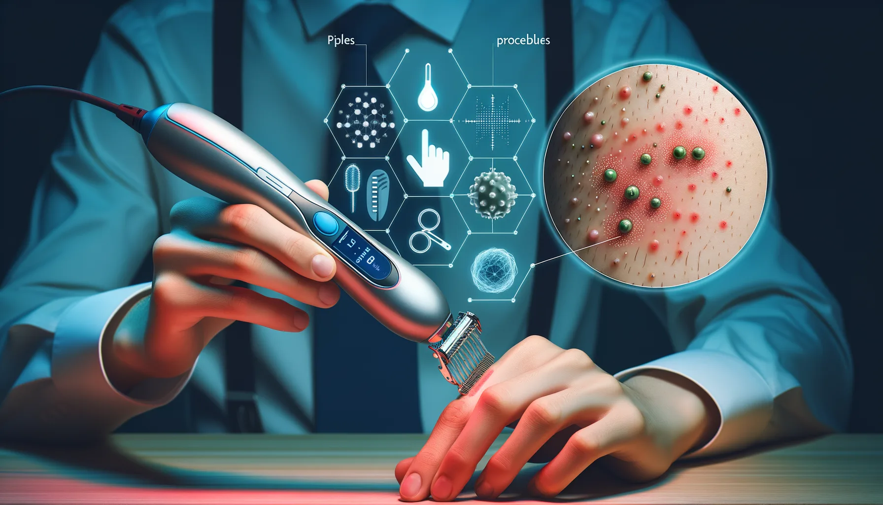 Epilierer bei Hautproblemen wie Pickeln und Roetungen: Risiken und Vorgehen