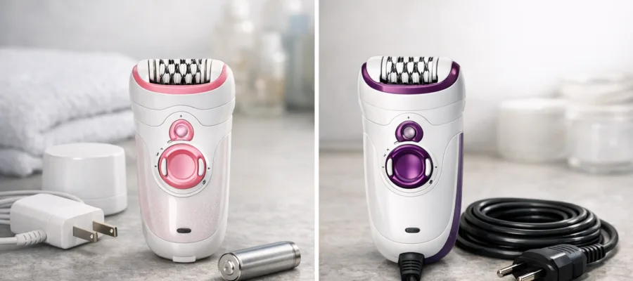 Epilierer mit Akku vs. Netzkabel: Unterschiede und Einsatzbereiche