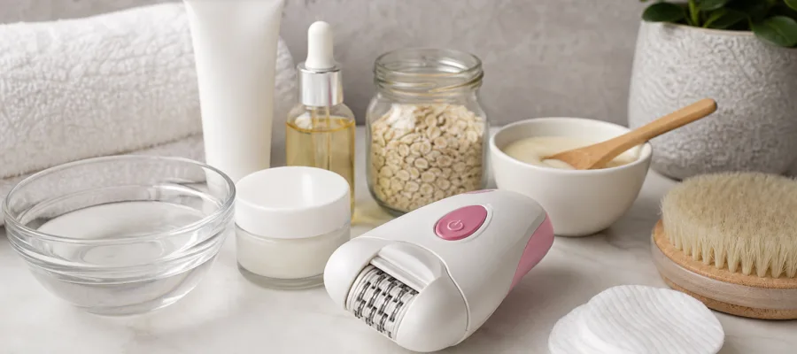 Epilierer Hautpflege vor und nach der Anwendung: DIY Tipps fuer optimale Ergebnisse